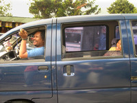 Returning home after Idul Fitri
